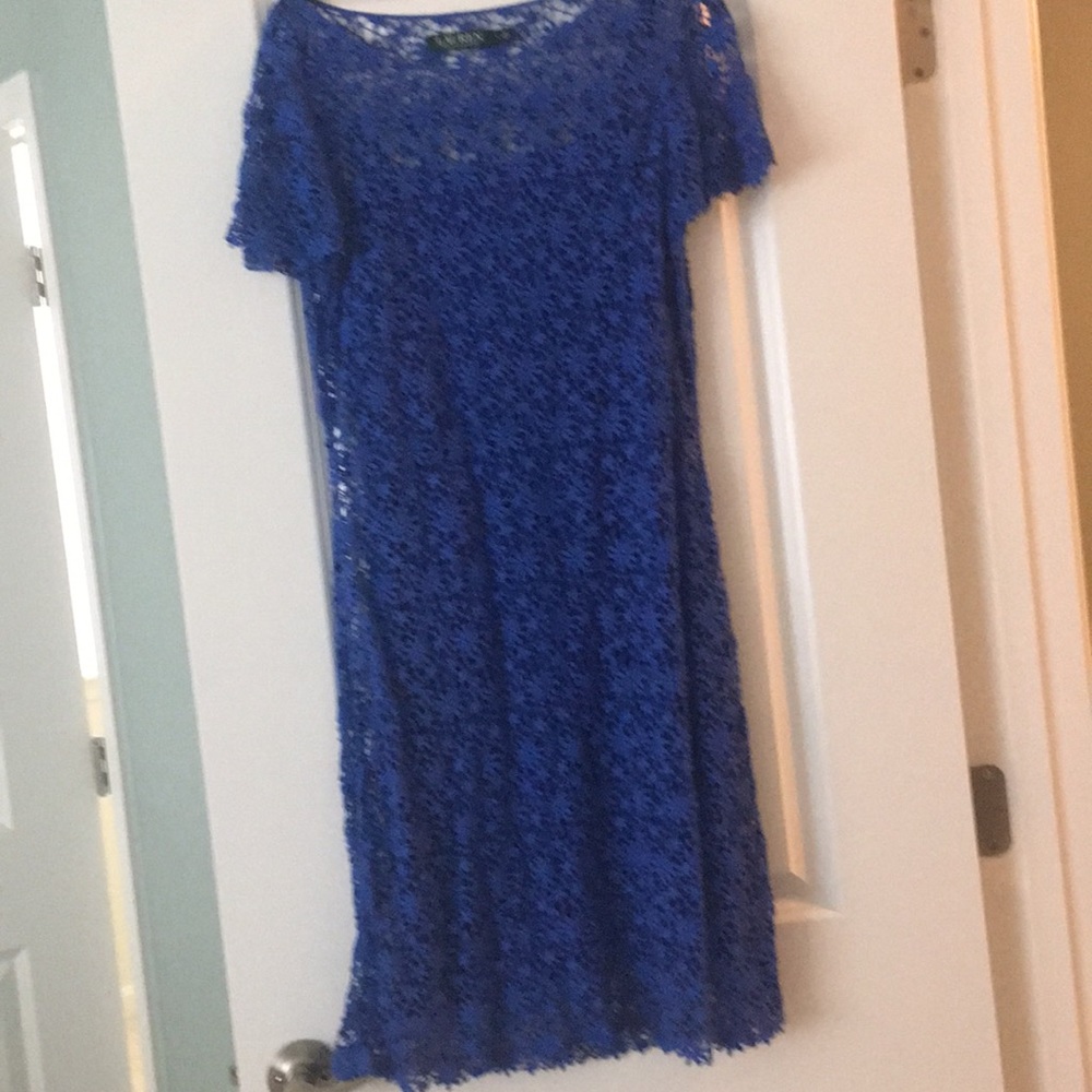lace dress. Slip included in dress . Size large